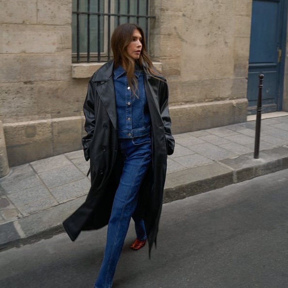 PU Trench Coat